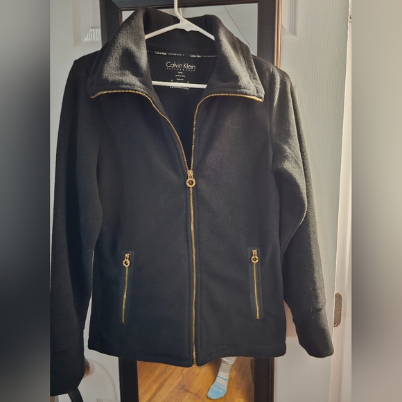 Calvin Klein Performance Jackets & Blazers - Calvin Klein Performance Women's Fleece Full Zip Jacket Gray - Size Small